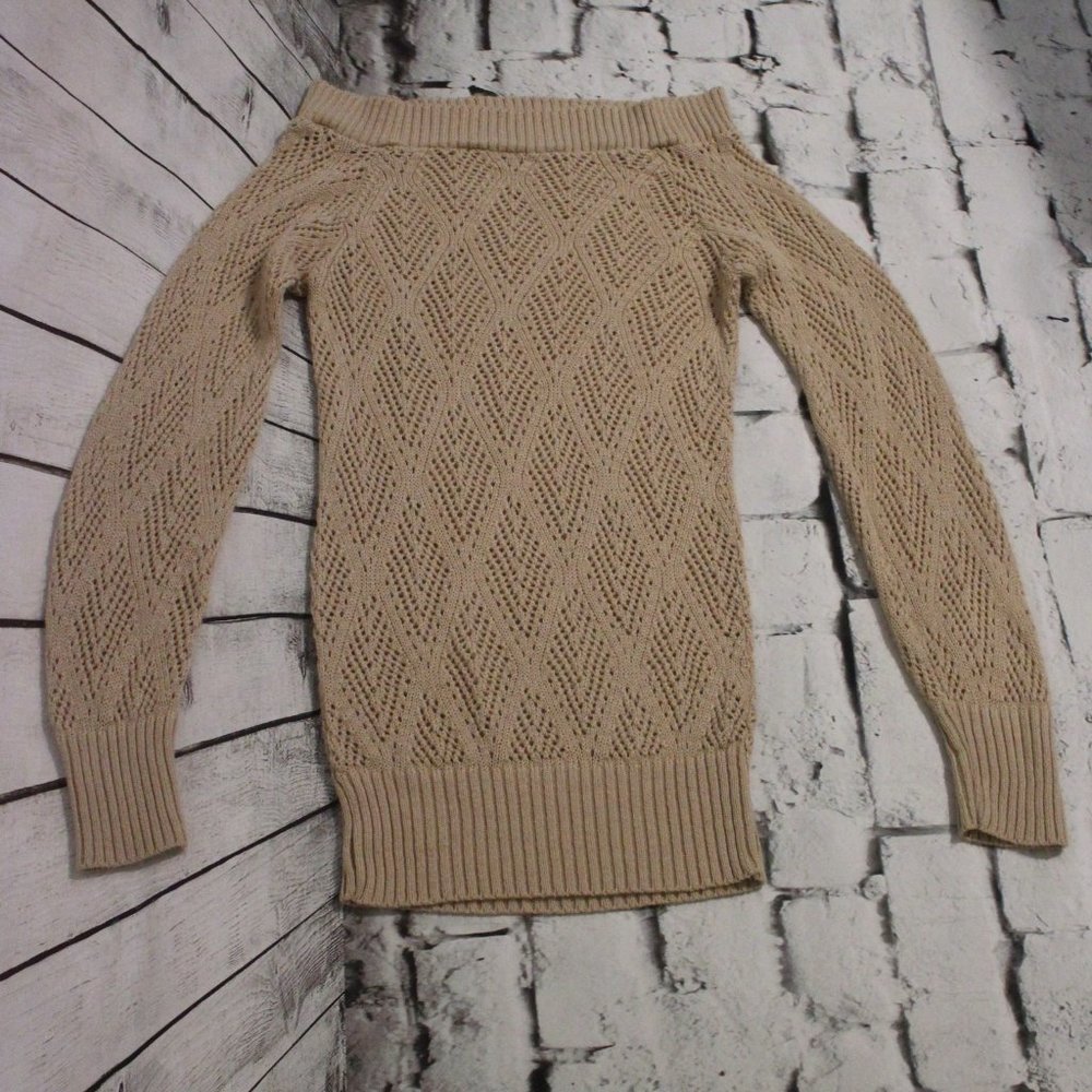 SWEATER PROJECT, BEIGE LONG SWEATER